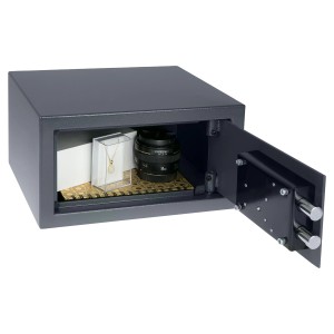 HMF 49217-11 Safe Tresor Schlüssel Möbeltresor 31 x 17 x 25 cm Anthrazit