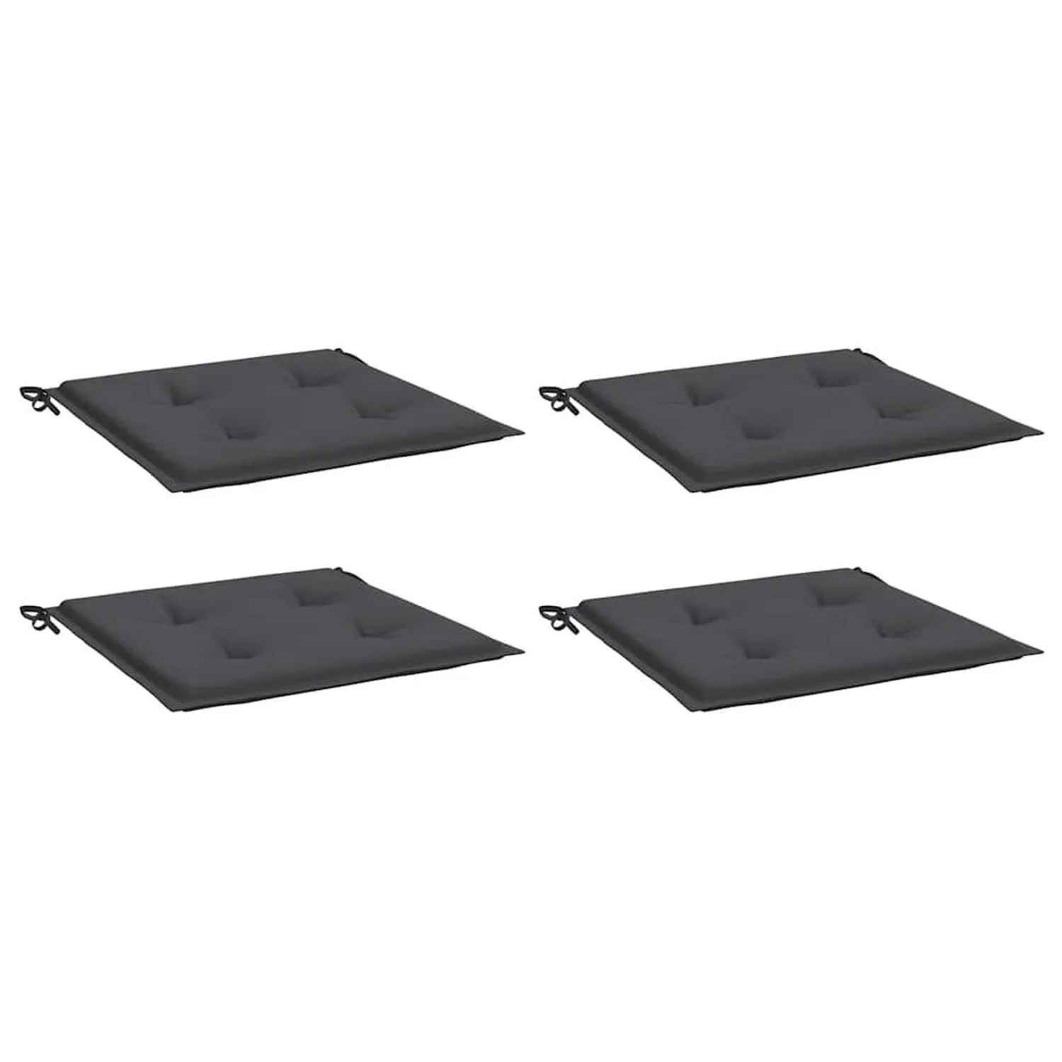 vidaXL Gartenstuhl-Kissen 4 Stk Anthrazit 40x40x3 cm Oxford-Gewebe 47588 günstig online kaufen