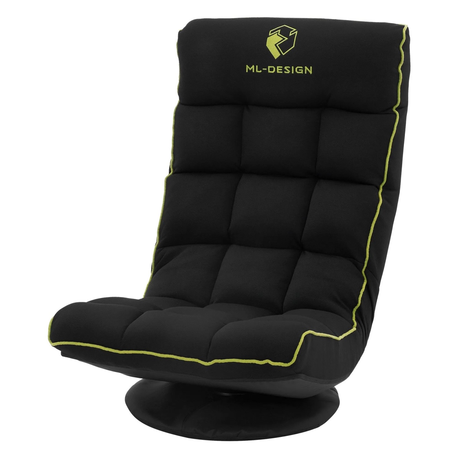 ML-Design Gaming Bodenstuhl Schwarz-Grün 360 Drehbar & Verstellbar