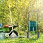 Relaxdays Schlauchwagen Stahl Graugrün Fahrbar Einklappbar 45 m 82,5 cm x 43 cm x 34 cm_2