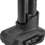 Akku 12V für LUX-TOOLS Akku-Schlagschrauber A-SSR-12, Li-Ion 4Ah, schwarz.