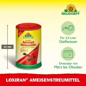Neudorff Loxiran Ameisenmittel, 100g Dose. Streu- und Gießmittel zur Ameisenbekämpfung.