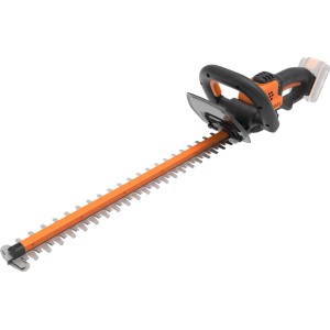 Worx Akku-Heckenschere WG264E.9 20 V Solo, orange-schwarze Akku Heckenschere.