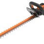 Worx Akku-Heckenschere WG264E.9 20 V Solo, orange-schwarze Akku Heckenschere.