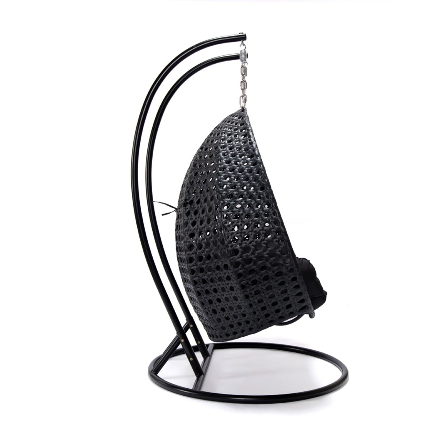 Home Deluxe Hängesessel Twin Polyrattan Schwarz bei OBI