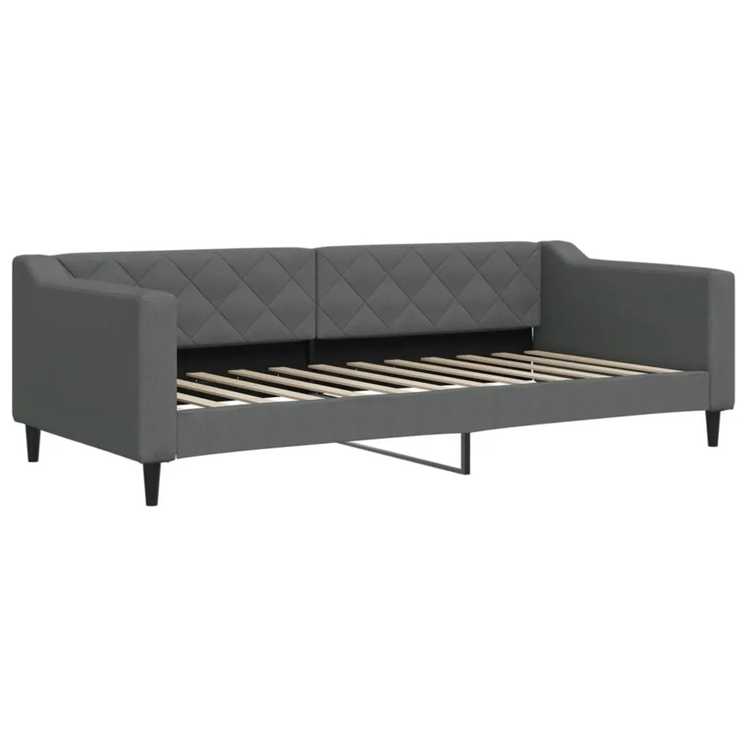 vidaXL Tagesbett Dunkelgrau 90x200 cm Stoff 354162