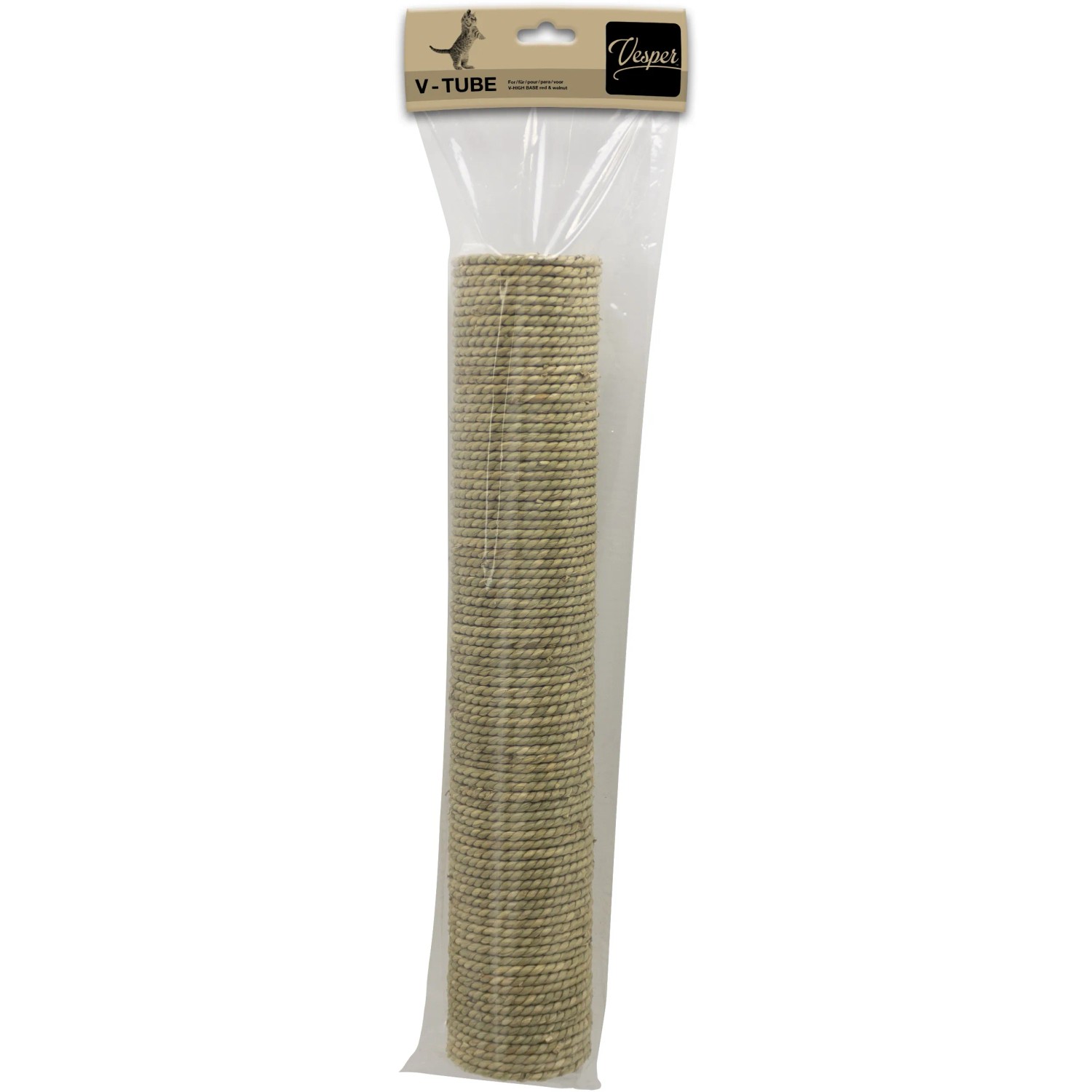 Vesper Kratzbaum Ersatzsäule Beige, Seegras, 44,5cm hoch. Zubehör für Kratzbäume.
