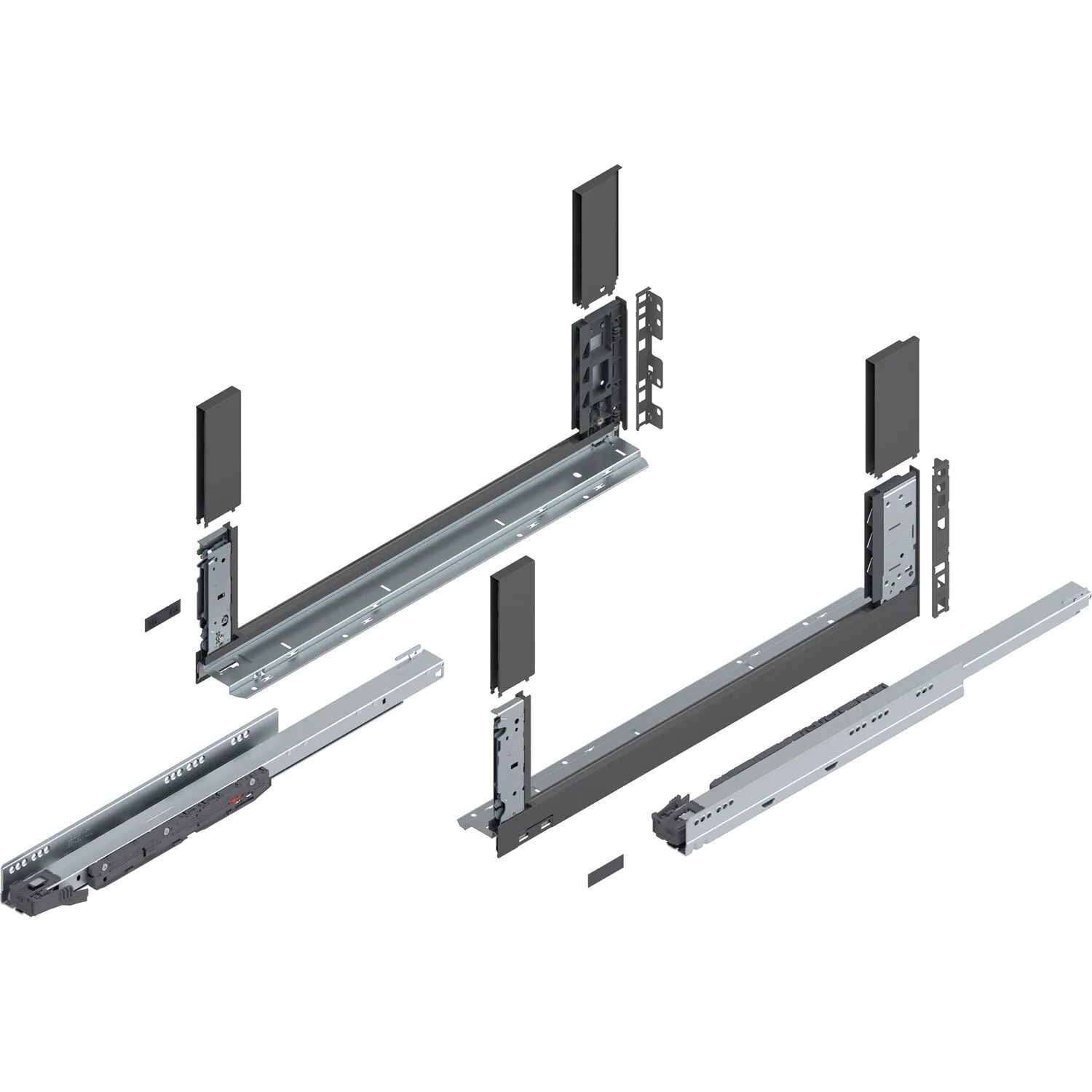 Blum Schubladensystem Legrabox free Höhe C Tip-On Vollauszug 600 mm 40 kg Oriongrau