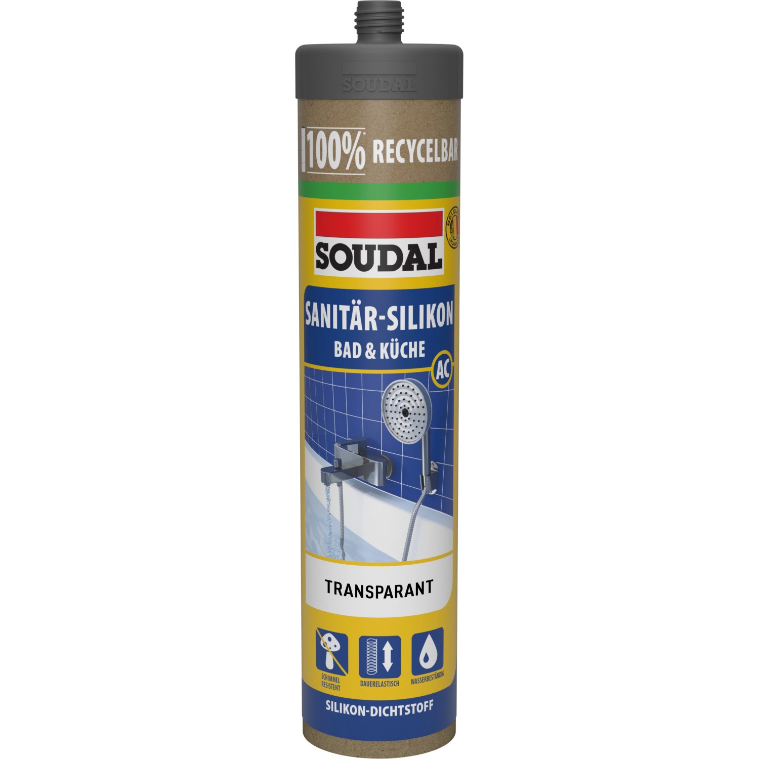 Soudal Sanitär-Silikon Bad & Küche ECO Transparent 270 ml günstig online kaufen