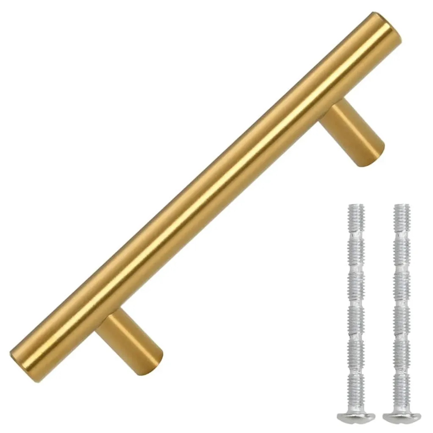vidaXL Möbelgriffe 10 Stk Golden 64 mm Edelstahl 155356
