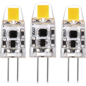 3er-Set G4 LED-Leuchtmittel, 1W, 95lm, warmweiß für Küchenschränke & Co.