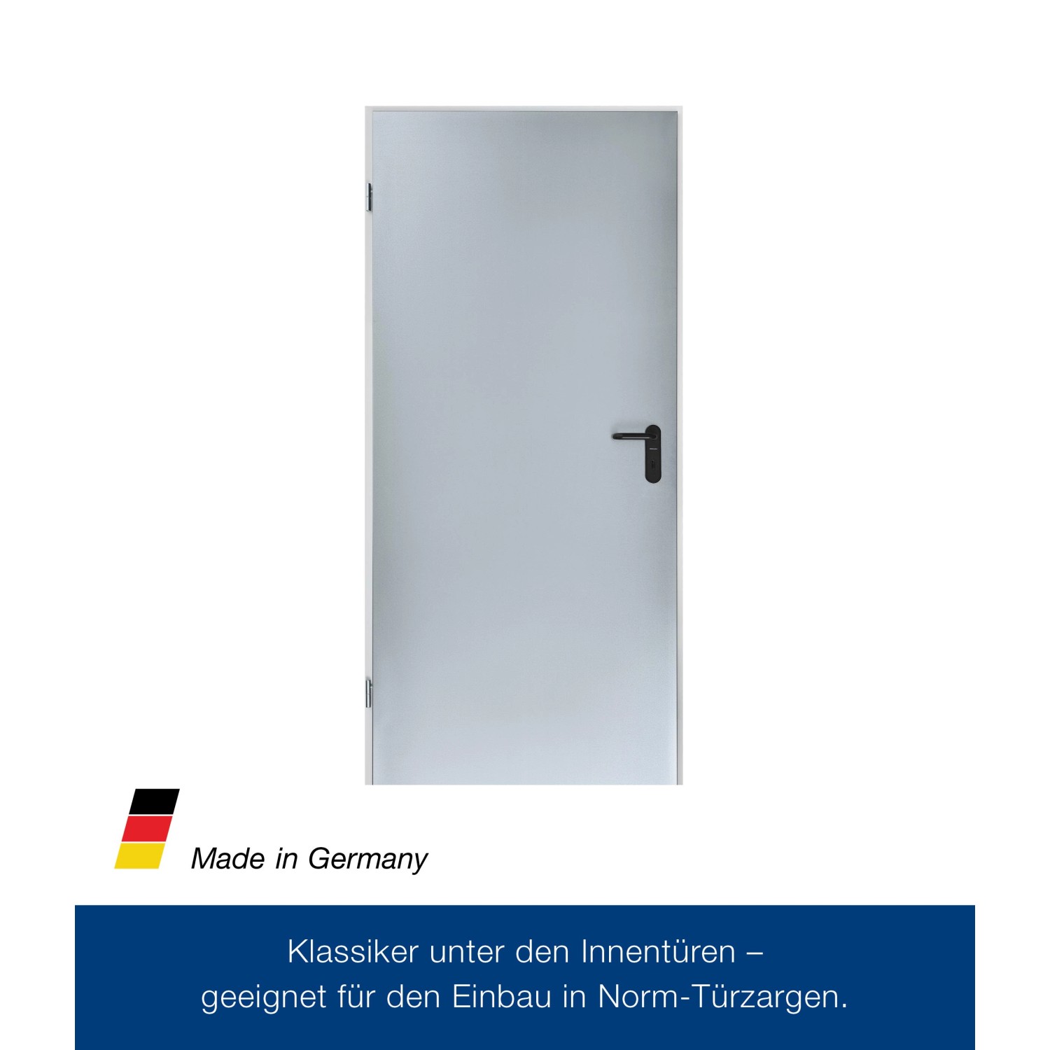 ZK-Tür-Element eingehängt Verzinkt 750 mm x 1875 mm x 85 mm DIN