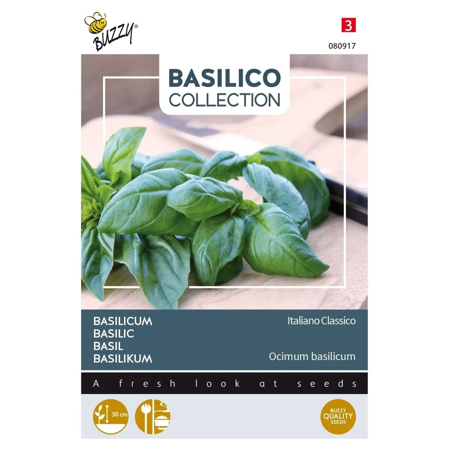 Basilikum 'Italiano Classico' Saatgut ca. 1,5 g Klassischer Geschmack