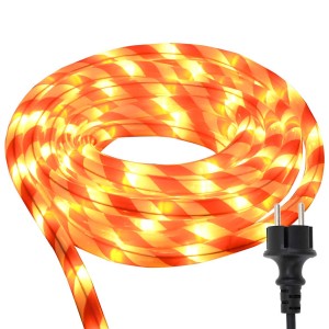 Warmweißes vidaXL Lichtseil mit 480 LEDs, 20 m lang, für Innen- und Außenbereich.