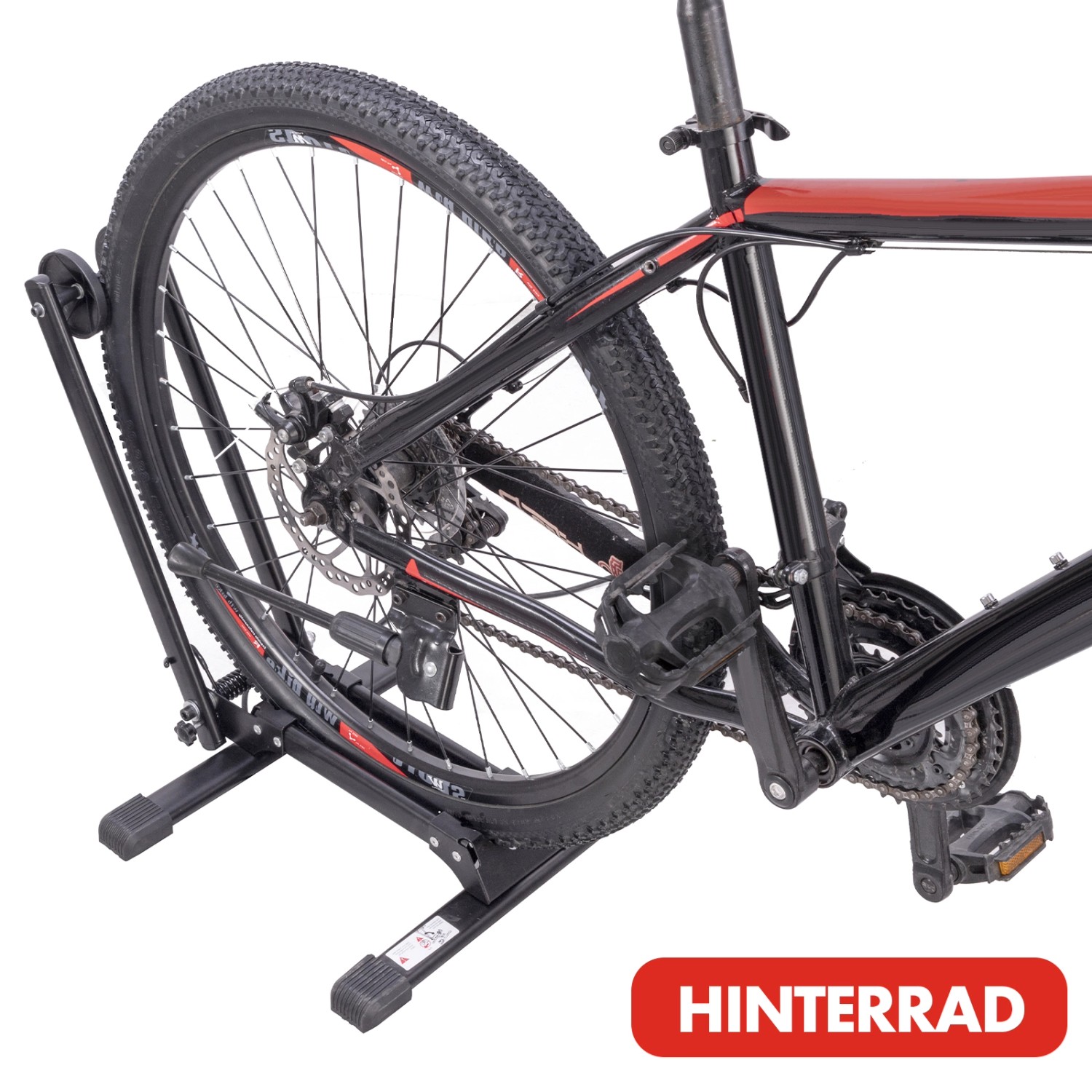 KARAT Fahrrad Bodenparker Finn, faltbarer Fahrradständer aus Stahl für Hinterrad