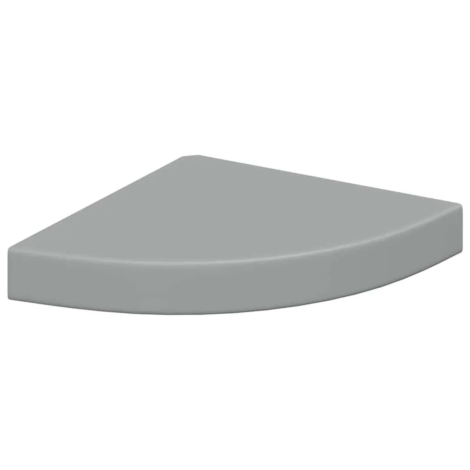 vidaXL Eck-Schweberegal Grau 25x25x3,8 cm MDF 323901