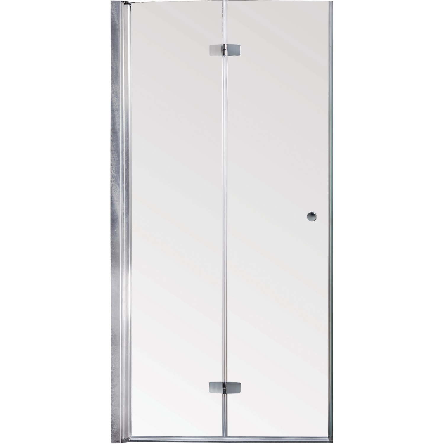 Sanotechnik Falttür Duet Anschlag Links 95 cm x 195 cm Klarglas