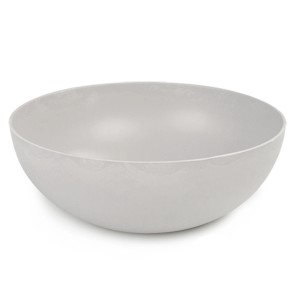 Helle, marmorierte Pflanzschale von matches21, 25x9 cm, geeignet für den Außenbereich.