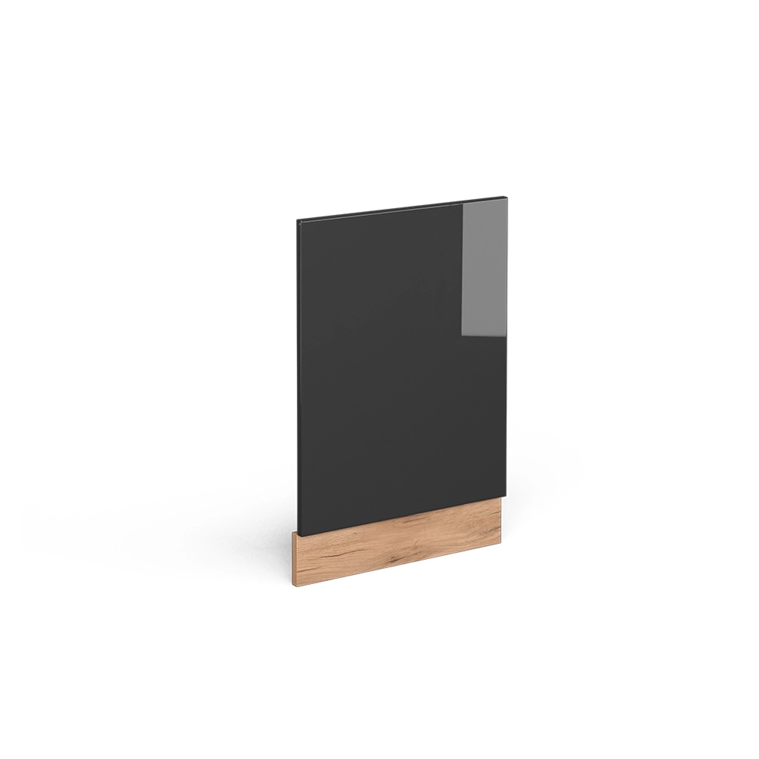 Vicco Frontblende R-Line Anthrazit Hochglanz/Goldkraft Eiche 45 cm AP Eiche