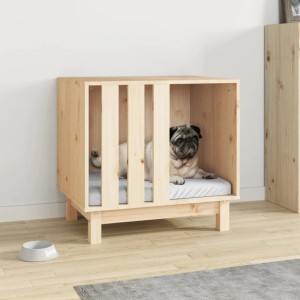 vidaXL Hundehütte 60x45x57 cm Massivholz Kiefer 822476