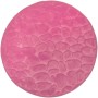 Pinker, runder Euroshowers Badvorleger Rimini mit Steinoptik und Memory Schaum, 60 cm.