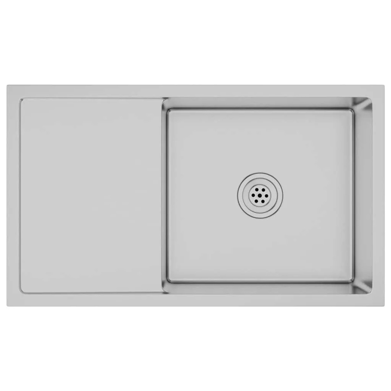 vidaXL Handgemachte Einbauspüle Edelstahl 51520
