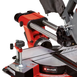 Einhell Zug-Kapp-Gehrungssäge TE-SM 2131 Dual, 1600 W, Detailansicht. Präzise Schnitte für Holz und Kunststoffe.