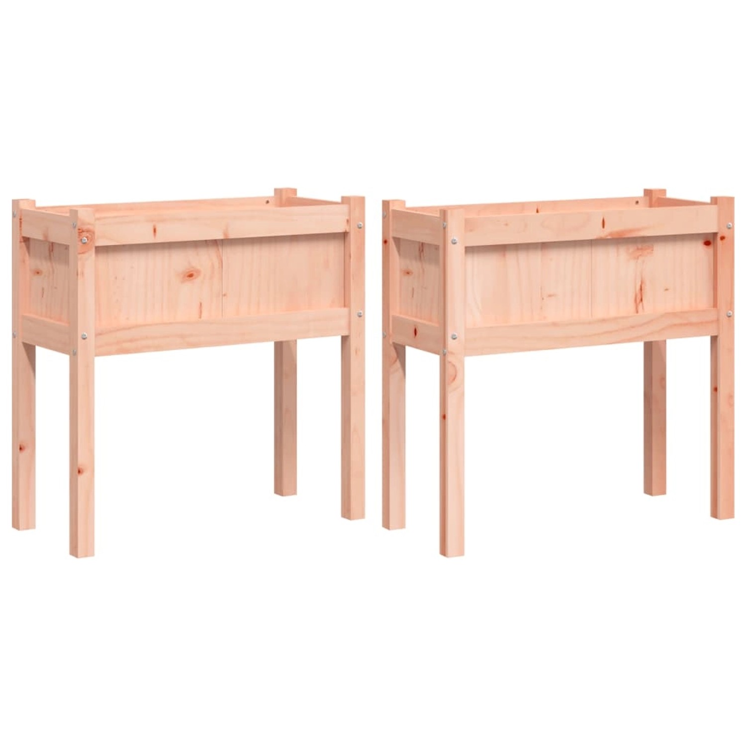 vidaXL Pflanzkübel 2 Stk mit Beinen Massivholz Douglasie 837561 günstig online kaufen