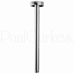 PaulGurkes Deckenarm, 30cm, für Regendusche aus Duschsystem, verchromt.