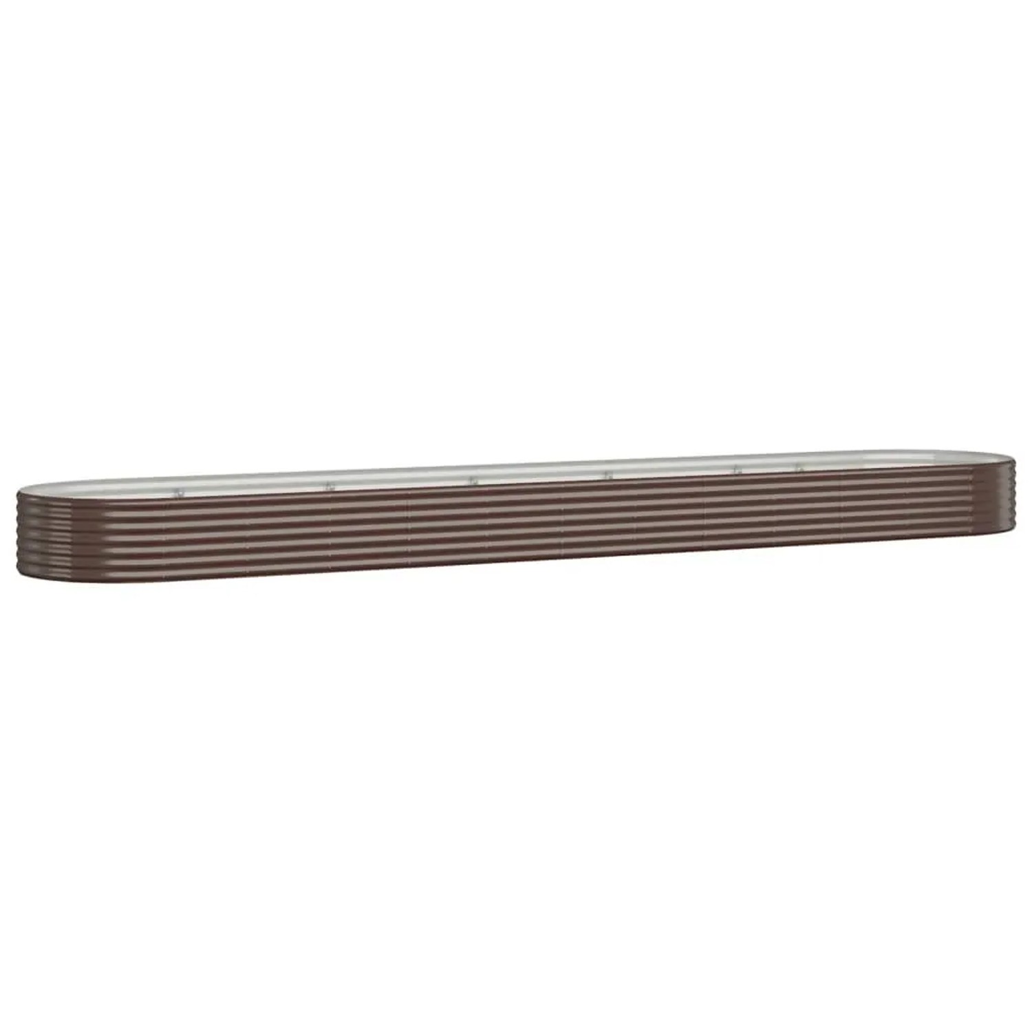 vidaXL Hochbeet Verzinkter Stahl 507x100x36 cm Braun 319010