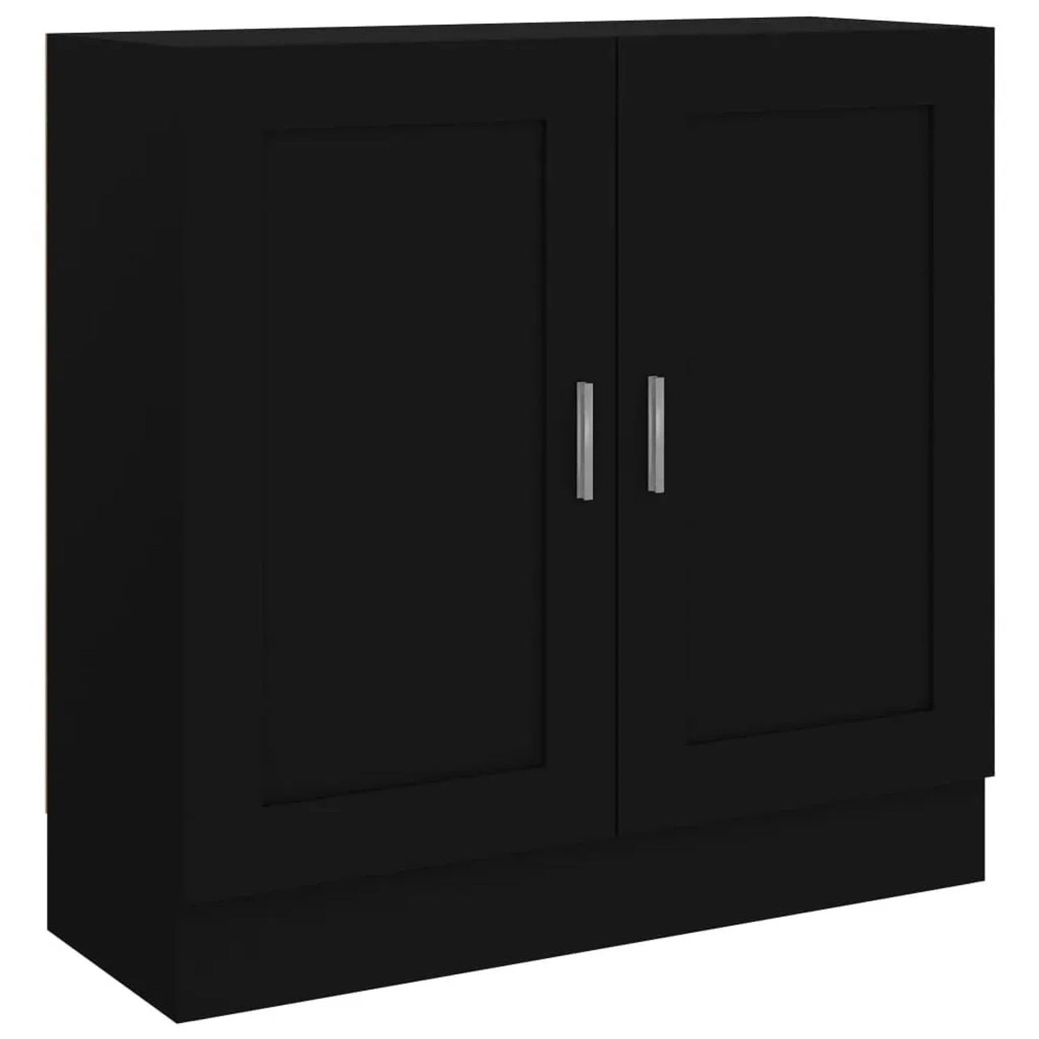 vidaXL Bücherschrank Schwarz 82,5x30,5x80 cm Holzwerkstoff 802706