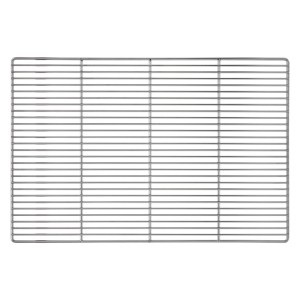 ECD Germany Rechteckiger Edelstahl Grillrost mit Abnehmbaren Griffen 60 x 40 cm