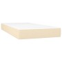 Cremefarbene 90x190 cm Boxspringbett-Matratze von vidaXL aus Stoff.