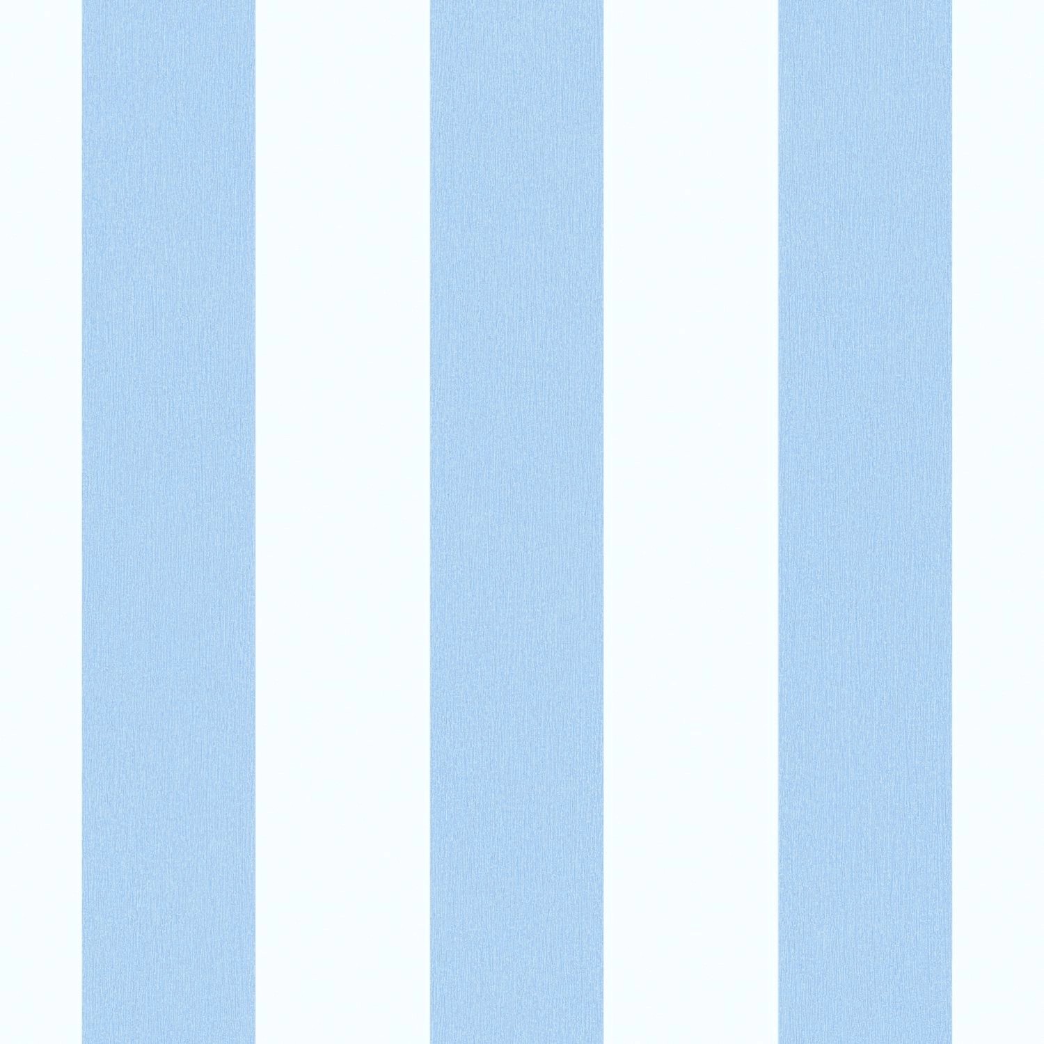 PROFHOME 381485-GU Kinder Tapete Streifentapete Matt Blau Weiß 0,53 m x 10, günstig online kaufen