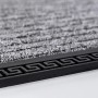 Astra Türmatte Border Star, 40x70 cm, silber, mit dekorativem Rand.