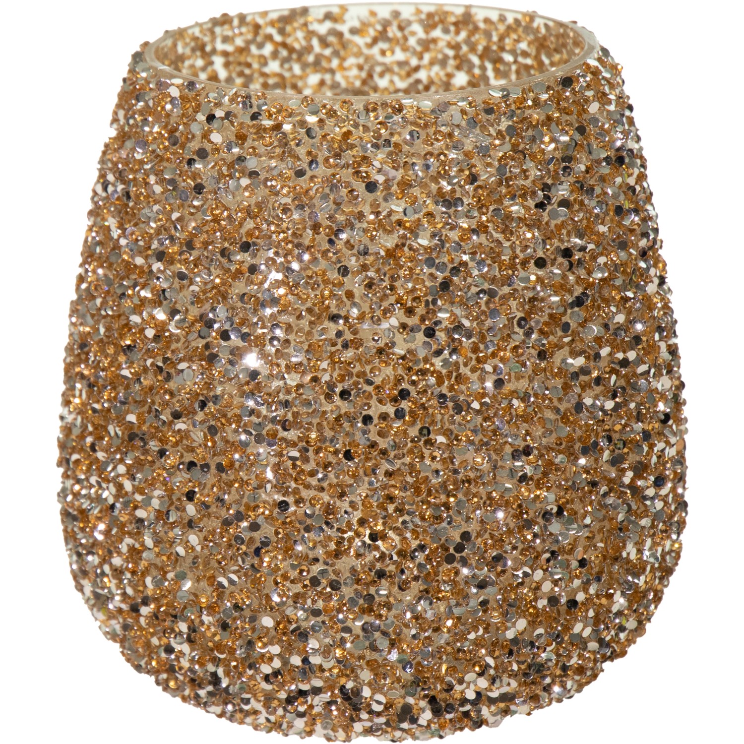 Mega Collections Pflanzgefäß Strass Ø 16 cm x 16,5 cm Gold günstig online kaufen