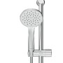 AM.PM Duschsystem Hit, Chrom: Regendusche und Handbrause mit Brausestange.
