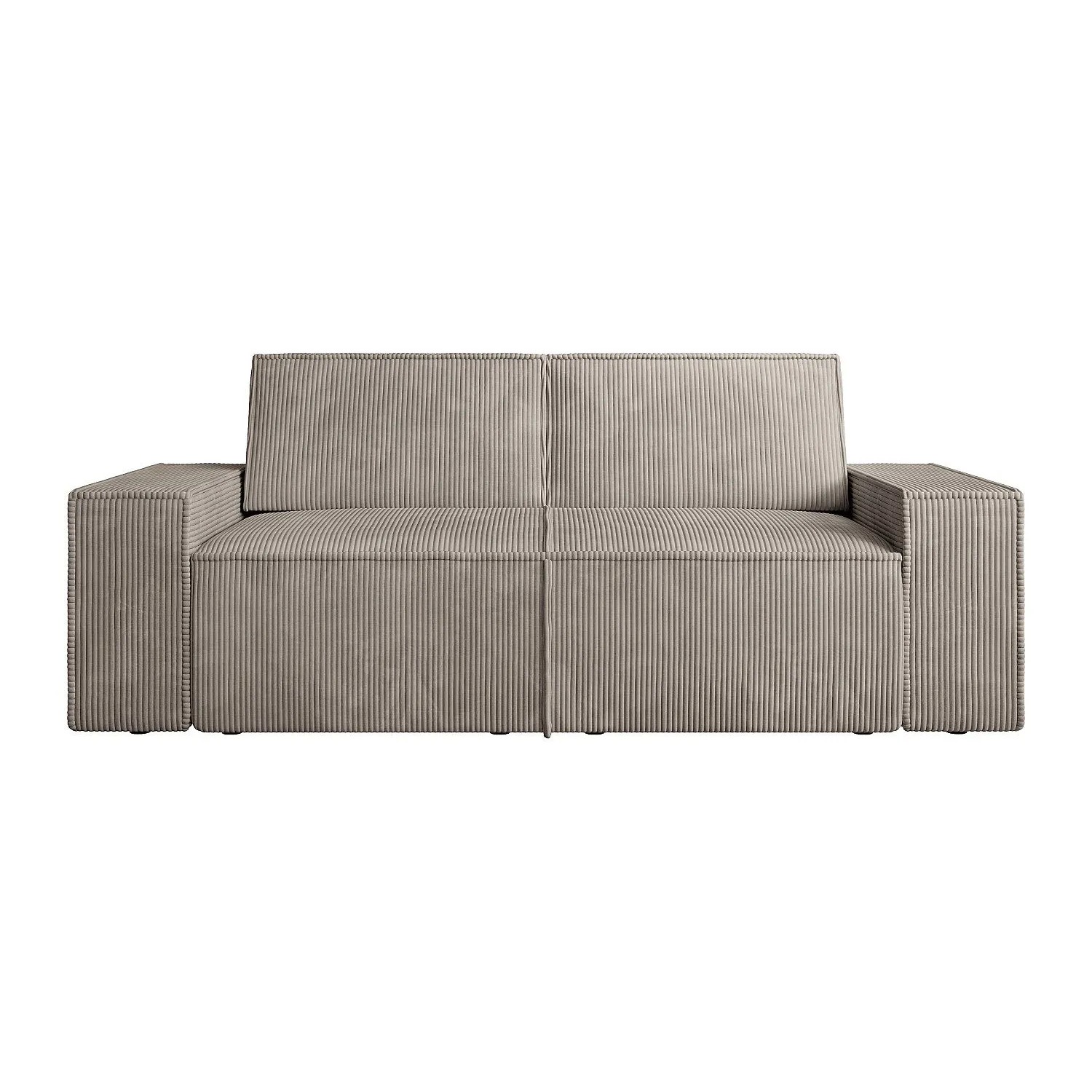 Vente-unique Sofa Ohne Schlafmöglichkeit Amelia Taupe 210 cm