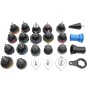 CCLIFE Kühlsystem Tester Set, 28-teilig, mit Adaptern, Manometer und Zubehör im Koffer.