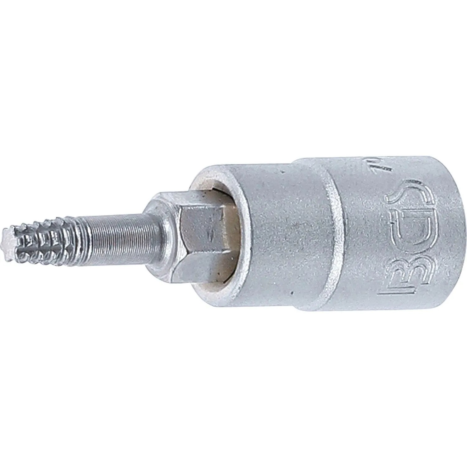 BGS Schraubenausdreher Bit Einsatz Antrieb Innenvierkant 6 3 Mm  1 4 Zoll  Für Defektes T Profil  Für Torx  T15 7098 T15