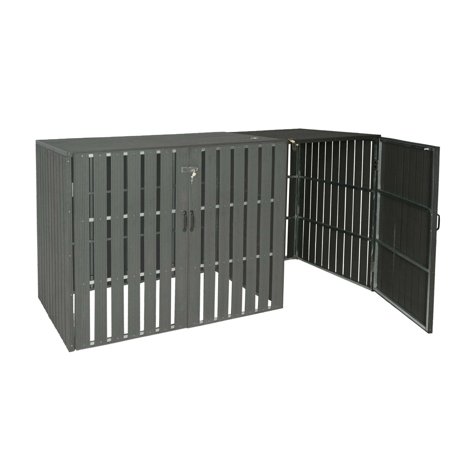 MCW Mülltonnenbox Erweiterung J28 Anthrazit 115x76x100cm