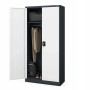 Jan Nowak Mehrzweckschrank Dawid 185 x 90 x 45 cm Anthracite Weiß_2