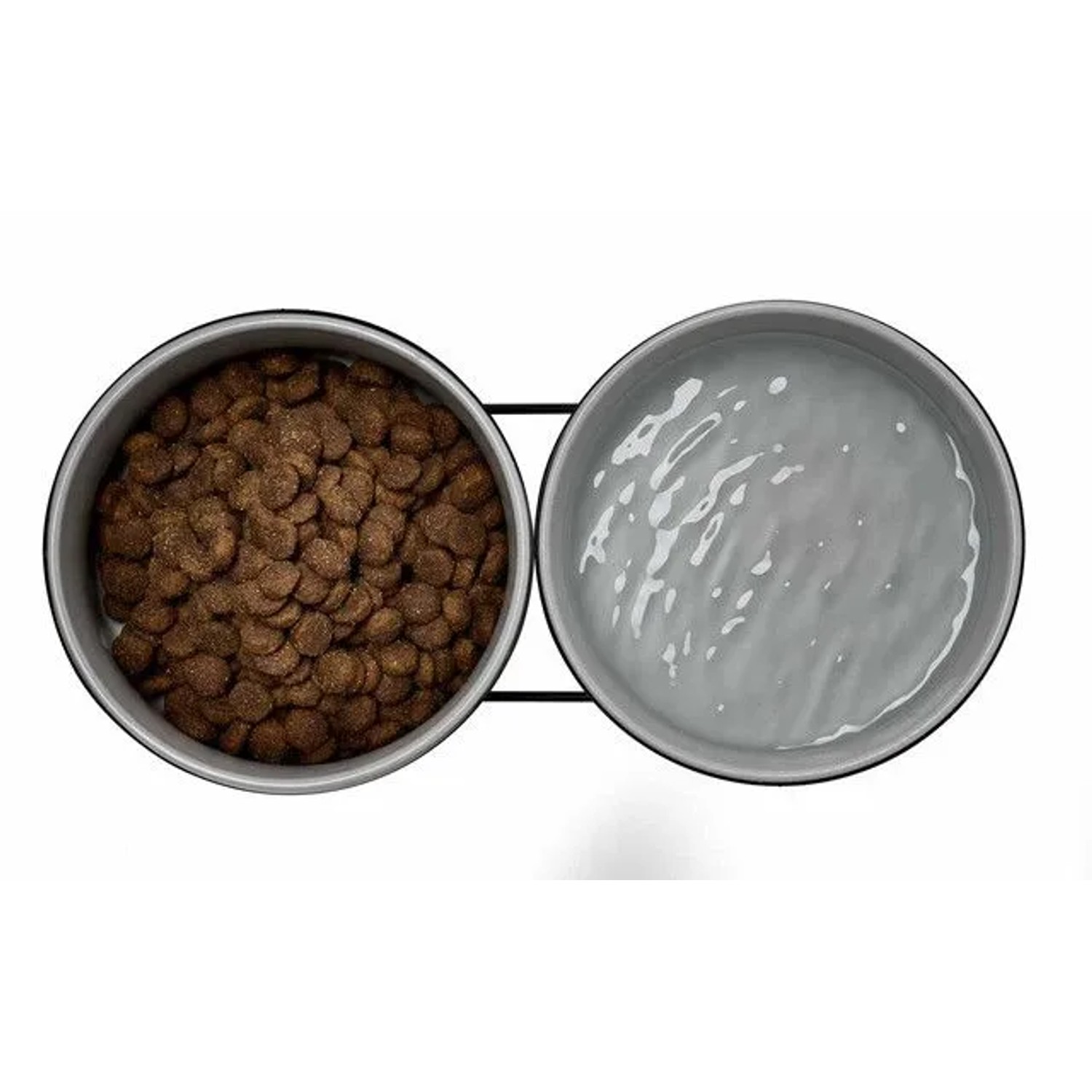 Ritzenhoff & Breker Taro Hundenapf-Set, 2 Näpfe mit Halterung. Ein Napf mit Futter, einer mit Wasser.