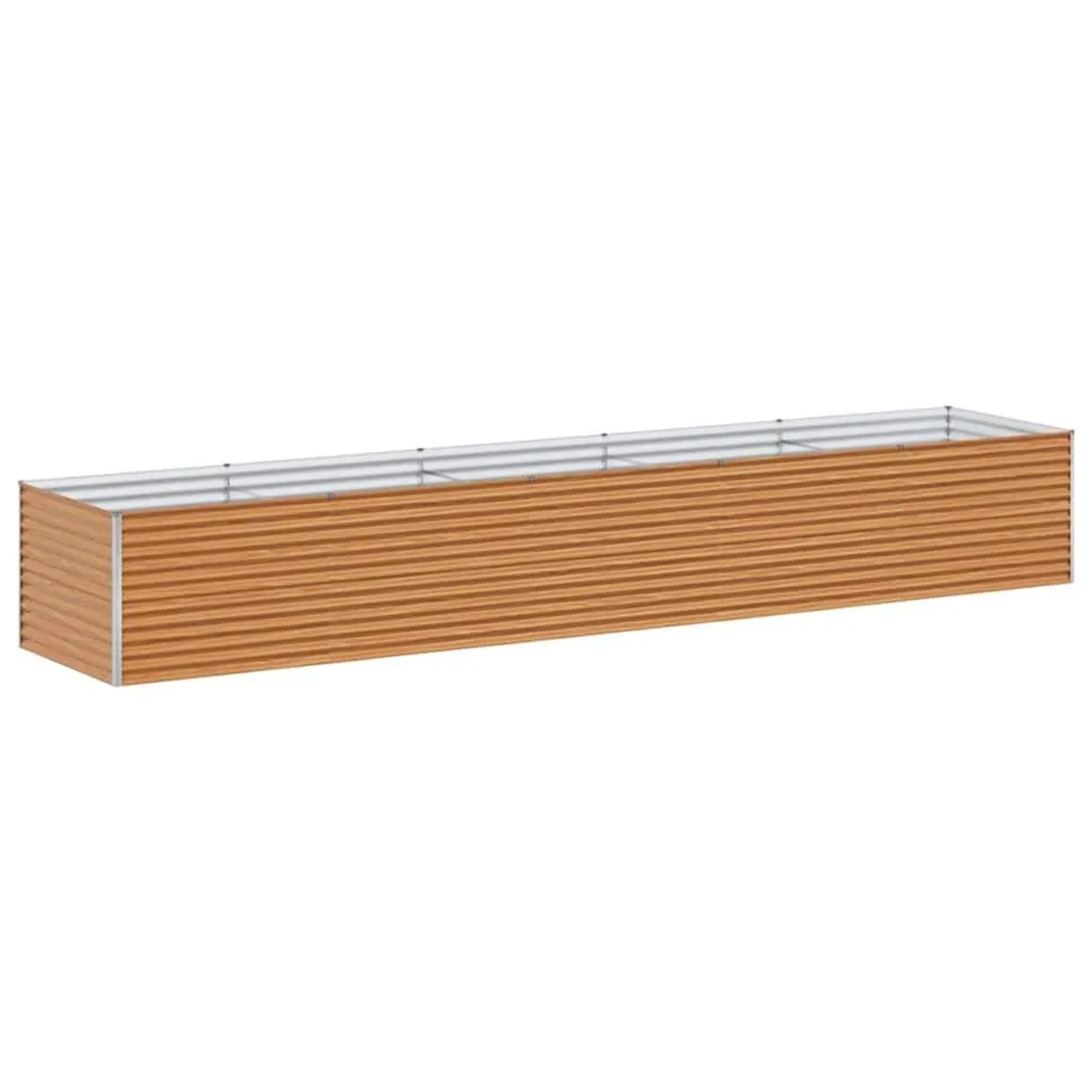 vidaXL Hochbeet Hellbraun 485 x 100 x 68 cm Verzinkter Stahl 42017370