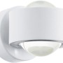 Weiße Eglo LED-Wandleuchte Ono 2: Moderne Wandlampe für Innenräume mit warmweißem Licht.