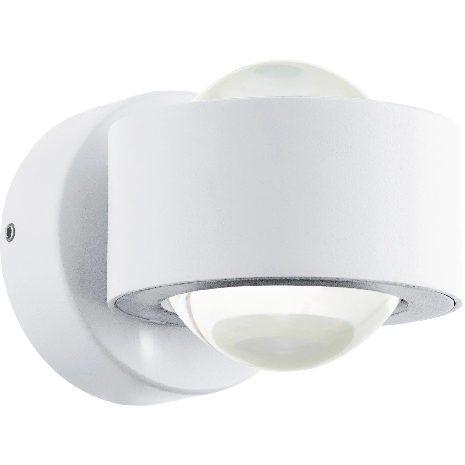 Weiße Eglo LED-Wandleuchte Ono 2: Moderne Wandlampe für Innenräume mit warmweißem Licht.