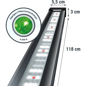 Tetra Tetronic ProLine 1.180 LED Aquarium Beleuchtung, 118 cm, für üppiges Pflanzenwachstum.