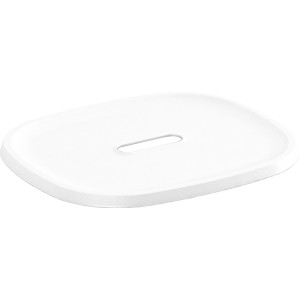 Weißer KIS Deckel für Korb Filo S, Aufbewahrungsbox Zubehör mit Griffloch.