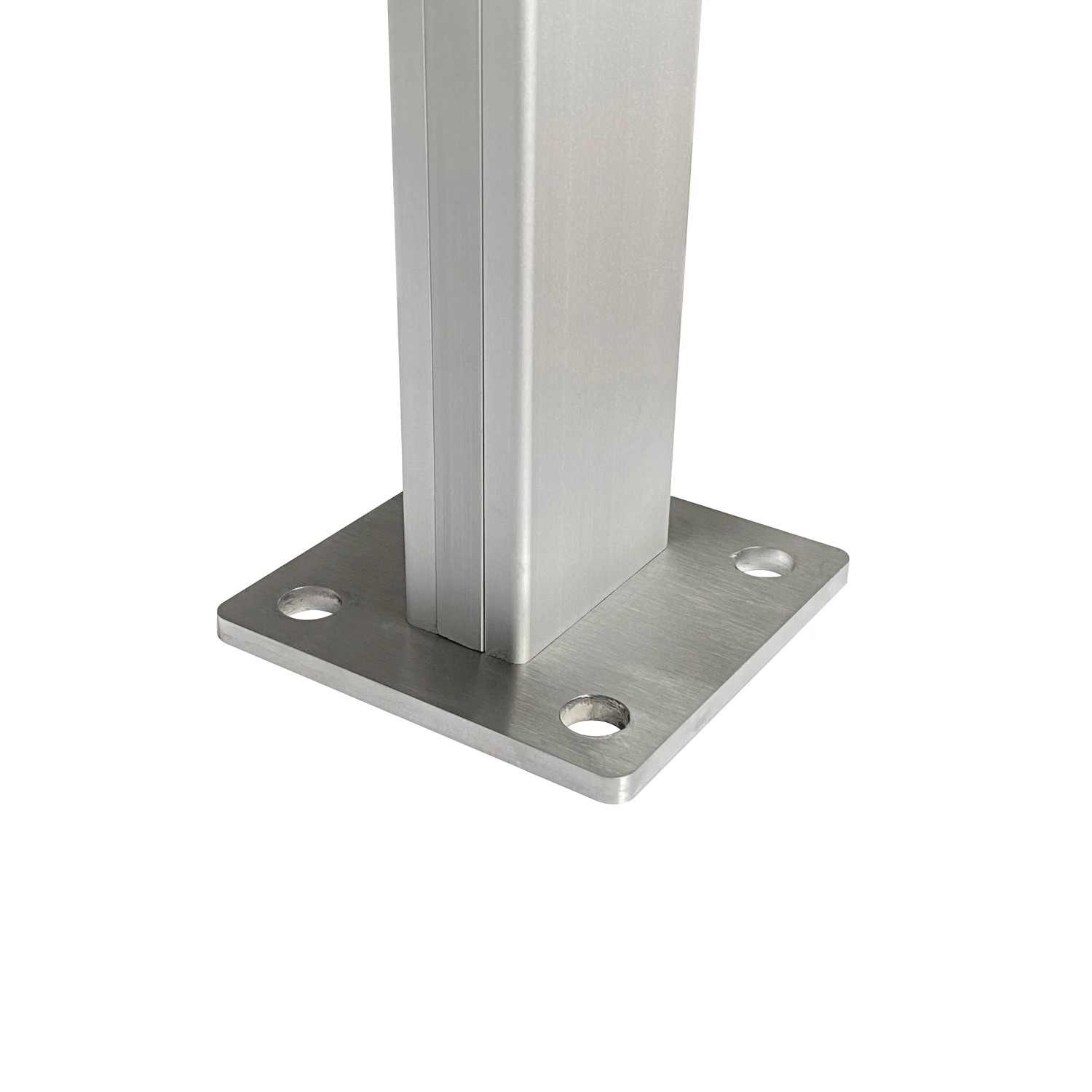 Detailaufnahme: Treba Geländer-Set CB2 Bodenmontage, Aluminium eloxiert.