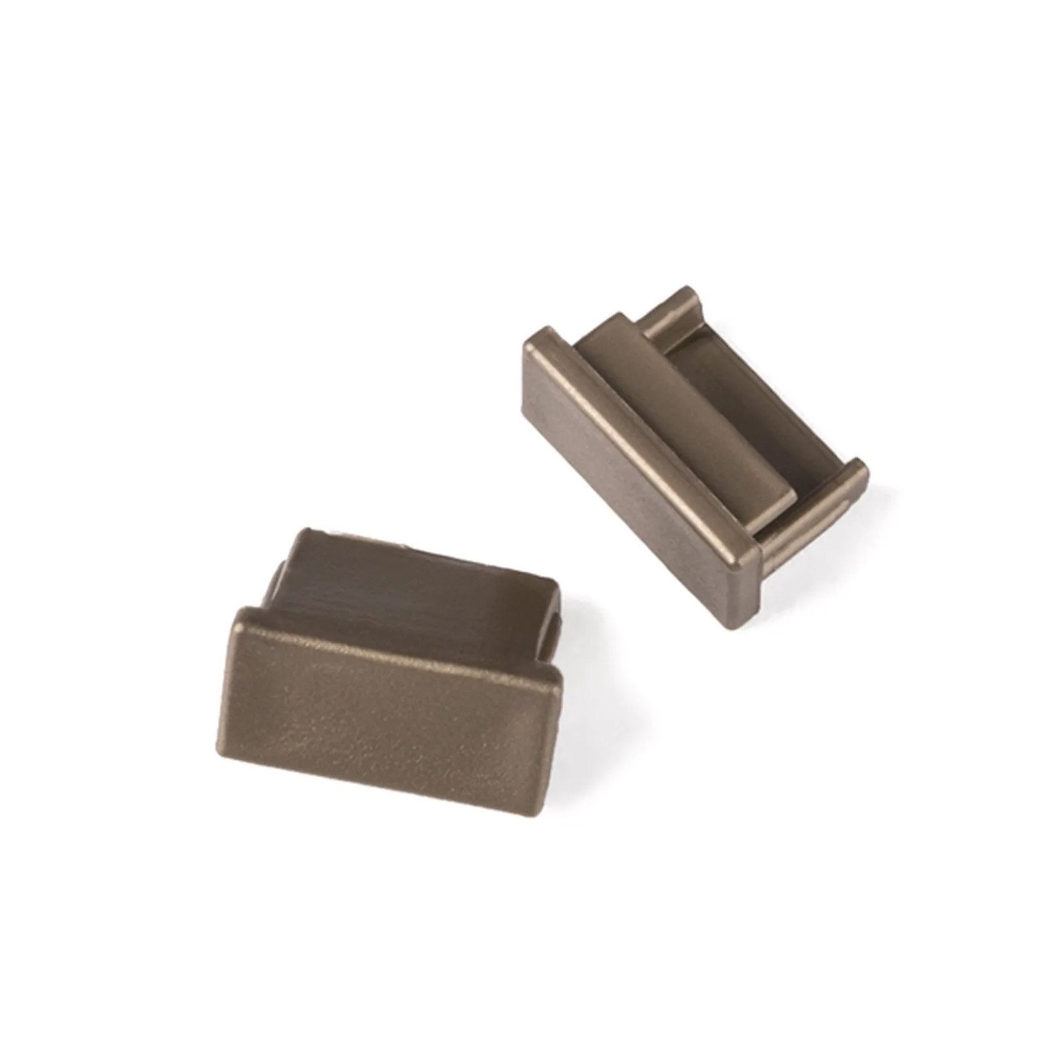 SOTECH LED Profil 11 Endkappenset Edelstahloptik